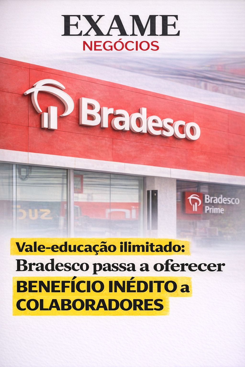 Olha o que o Bradesco fez.